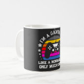 Retro-Gamer-Vater cooler als normaler Vater Kaffeetasse (Vorderseite Links)