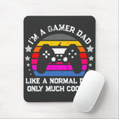 Retro-Gamer-Vater cooler als normaler Vater Mousepad (Mit Mouse)