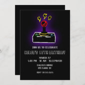 Retro Gamer Video Game Joystick-Controller-Party Einladung (Vorne/Hinten)