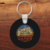 Retro Gamer Video Game Player Boys Girls Teen Kids Schlüsselanhänger (Vorderseite)