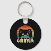 Retro Gamer Video Game Player Boys Teens Men Schlüsselanhänger (Vorderseite)