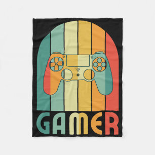 Retro-Gamer-Videospiel-Spieler für Game-Player-Gam Fleecedecke
