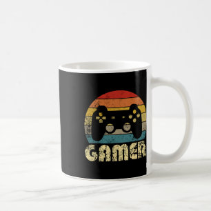 Retro-Gamer Videospielspieler Jungen Teenager Männ Kaffeetasse