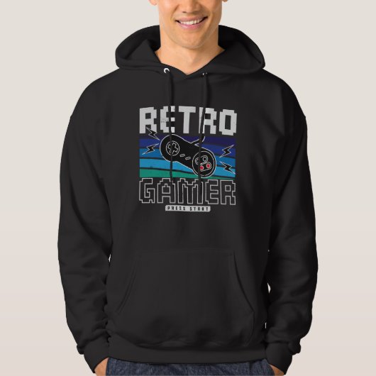 Retro Gamer - Vintages Videospiel Hoodie (Vorderseite)