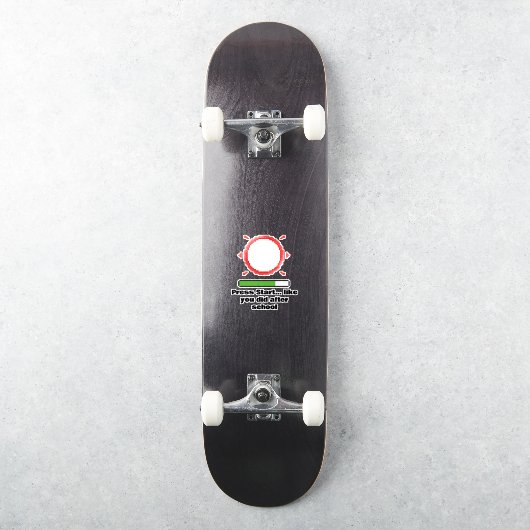 Retro-Gamer-Zitat Aufkleber (Skateboard)