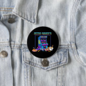 Retro Gamer's Fuel & Fun | 8-Bit Pixel Art Arcade Button (Beispiel)