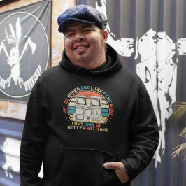 Retro Games Age Like Fine Wine - Videospiel Hoodie