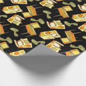 Retro Games Pattern Geschenkpapier (Ecke)
