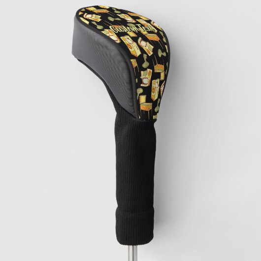 Retro Games Pattern Golf Headcover (angewinkelt)