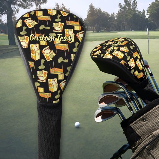 Retro Games Pattern Golf Headcover