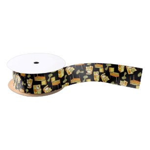 Retro Games Pattern Satinband