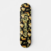 Retro Games Pattern Skateboard (Vorne)
