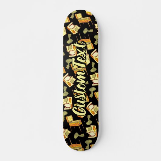 Retro Games Pattern Skateboard (Vorne)