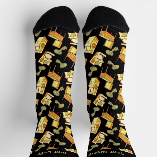 Retro Games Pattern Socks Socken (Oben)