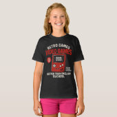 Retro games video games teaching english since T-Shirt (Vorne ganz)
