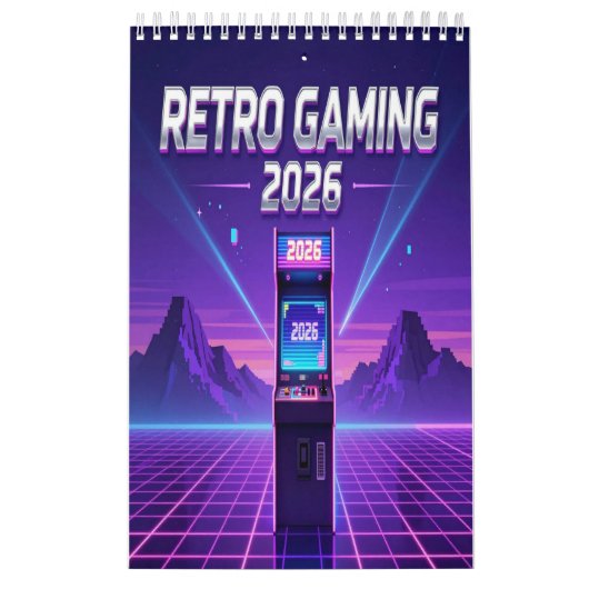 Retro Gaming 2026 Calendar Kalender (Titelbild)
