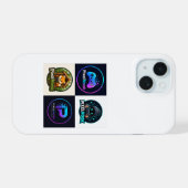 Retro-Gaming-Abzeichen iPhone 15 Hülle | Gamer-Han (Rückseite (Horizontal))