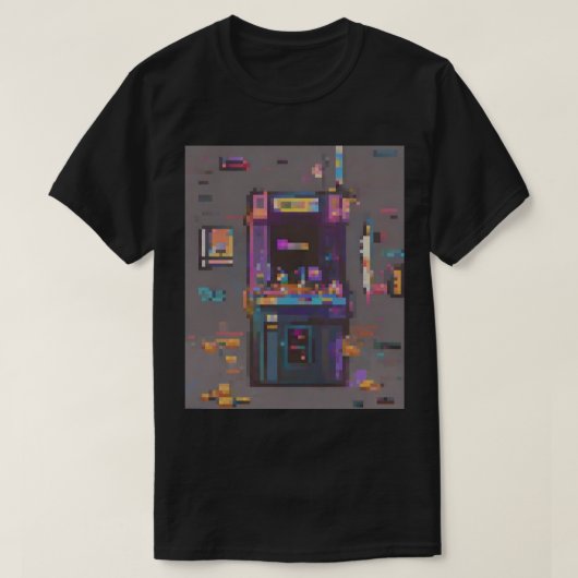 Retro Gaming Arcade Pixel Art Cartridge Console No T-Shirt (Design vorne)