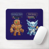 Retro Gaming Christmas | Pixel Art Gingerbread  Mousepad (Mit Mouse)