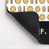 Retro-Gaming-Coins Pixel-Muster Mousepad (Ecke)