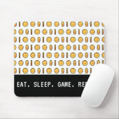 Retro-Gaming-Coins Pixel-Muster Mousepad (Mit Mouse)