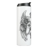 "Retro-Gaming-Controller mit Engelsflügeln Thermosbecher (Nach links gedreht)