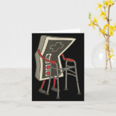 Retro Gaming Controller Old Gamer With Walker Funn Karte (Gelbe Blume)