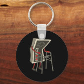 Retro Gaming Controller Old Gamer With Walker Funn Schlüsselanhänger (Vorderseite)