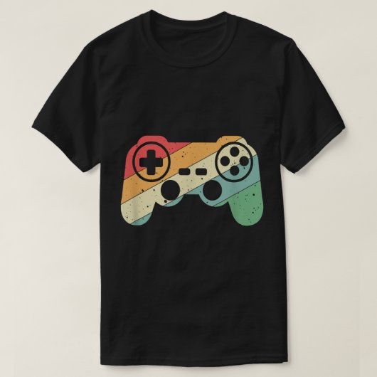 Retro Gaming Controller Vintage Design T-Shirt (Design vorne)
