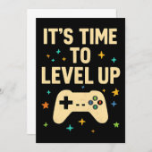 Retro-Gaming-Einladungskarte" Einladung (Vorne/Hinten)