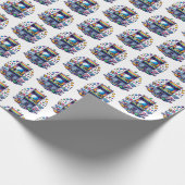 Retro-Gaming Geschenkpapier (Ecke)