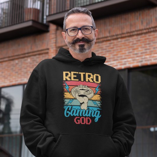 Retro Gaming God - Videospiel Hoodie