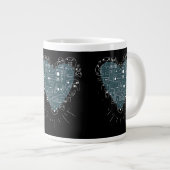 Retro-Gaming-Herz Videospiel-Controller Gamer Jumbo-Tasse (Vorderseite Rechts)