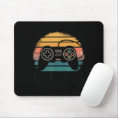 Retro Gaming I Never Lose - Either I Win Or I Lear Mousepad (Mit Mouse)