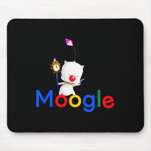 Retro Gaming Kawaii Video Game Moogle Kupo Gamer 1 Mousepad (Vorne)