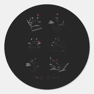 Retro Gaming Kawaii Video Game Moogle Kupo Gamer 3 Runder Aufkleber