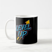 Retro Gaming Level Up Boys Girls Men Women Kaffeetasse (Links)