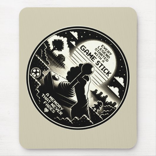 Retro-Gaming-Mauspad Joystick Art2 Mousepad (Vorne)