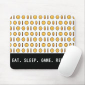 Retro-Gaming-Münzen Pixelmuster Mousepad (Mit Mouse)