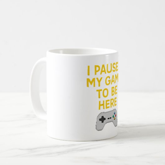 Retro-Gaming-Pixel-Art-Design" Kaffeetasse (Vorderseite Links)