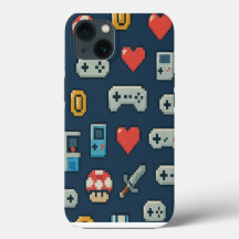 Retro Gaming Pixel Icons Farbenfrohe 8-Bit Gamer