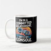 Retro Gaming Relationship Funny Gamer Console Love Kaffeetasse (Links)