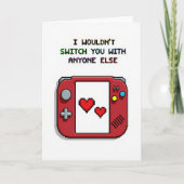 Retro Gaming Romance Card Karte (Vorderseite)