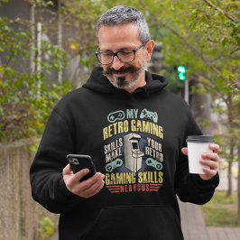 Retro Gaming Skills Flex - Vintager Gamer Hoodie