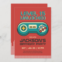 Retro Gaming Video Game Player Gamer Boy Geburtsta