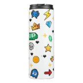 Retro-Gaming-Video-Thermobecher Thermosbecher (Rückseite)