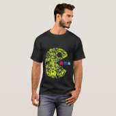 Retro-Gaming-Weihnachtskranz T-Shirt (Vorne ganz)