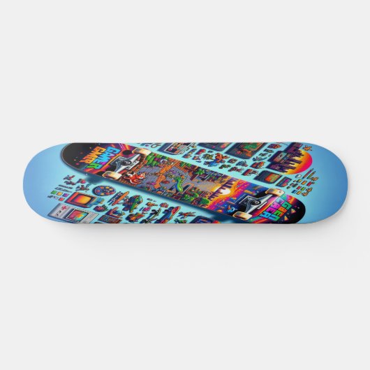 Retro-Gaming-Wiederbelebung Skateboard (Horizontal)