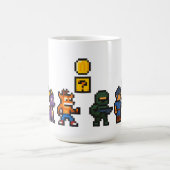 Retro-Gaming-Zeichen Kaffeetasse (Mittel)