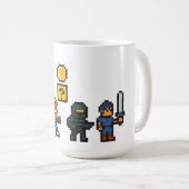 Retro-Gaming-Zeichen Kaffeetasse (VorderseiteRechts)